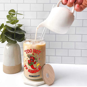 Funny Mexican Jalapeno Glass Can Too Hot To Handle Cinco De Mayo Party TS12 Print Your Wear