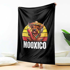 Funny Highland Cow MooXico Throw Blanket Cinco De Mayo Fiesta Party TS12 Print Your Wear