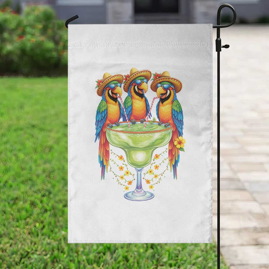 Cinco De Mayo Summer Party Garden Flag Funny Parrots Drinking Margaritas TS12 Print Your Wear