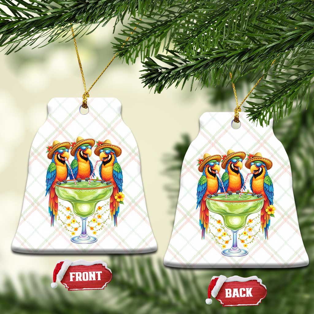 Cinco De Mayo Summer Party Ceramic Ornament Funny Parrots Drinking Margaritas TS12 Print Your Wear