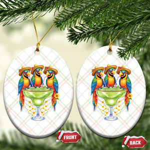 Cinco De Mayo Summer Party Ceramic Ornament Funny Parrots Drinking Margaritas TS12 Print Your Wear