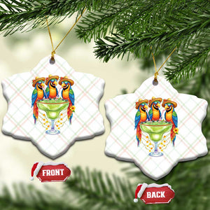 Cinco De Mayo Summer Party Ceramic Ornament Funny Parrots Drinking Margaritas TS12 Print Your Wear