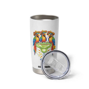 Cinco De Mayo Summer Party Tumbler Cup Funny Parrots Drinking Margaritas TS12 Print Your Wear