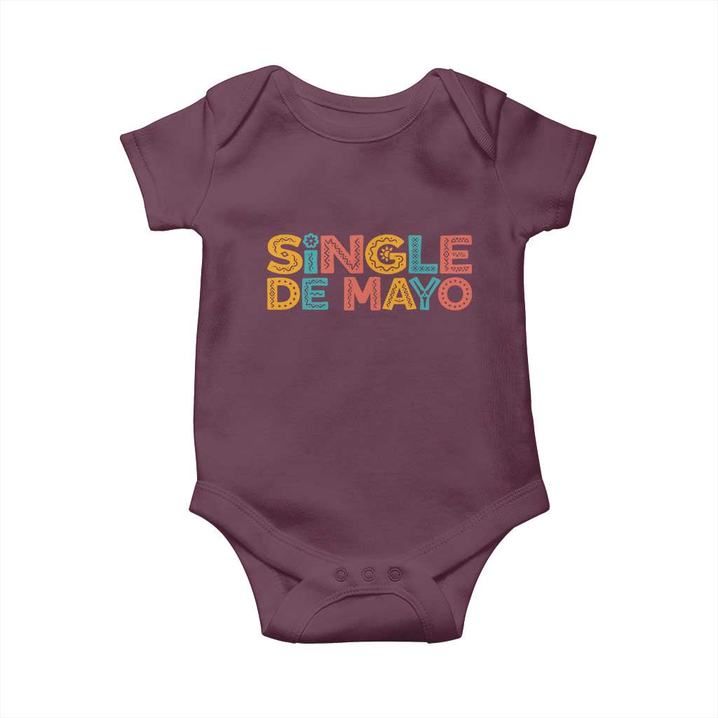 Mexican Fiesta Party Gift Baby Onesie Single De Mayo TS12 Maroon Print Your Wear