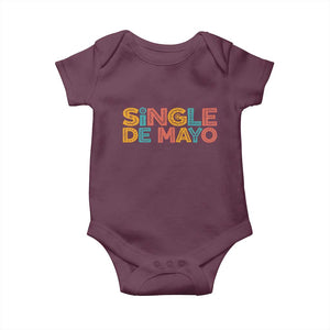 Mexican Fiesta Party Gift Baby Onesie Single De Mayo TS12 Maroon Print Your Wear