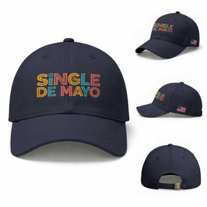 Mexican Fiesta Party Gift Baseball Cap Single De Mayo TS12 Baseball Cap Universal Fit Navy Print Your Wear