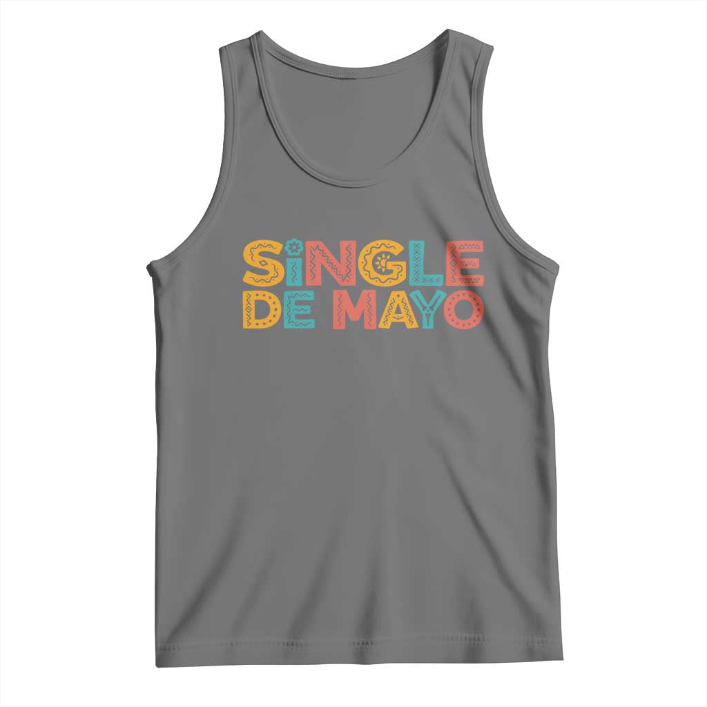 Mexican Fiesta Party Gift Tank Top Single De Mayo TS12 Black Heather Print Your Wear