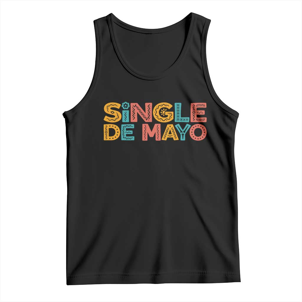 Mexican Fiesta Party Gift Tank Top Single De Mayo TS12 Black Print Your Wear