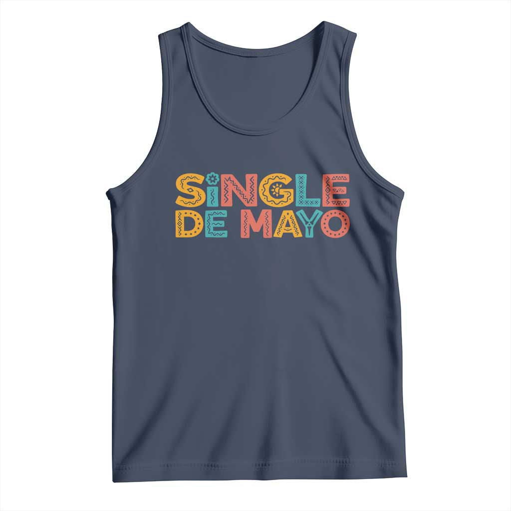 Mexican Fiesta Party Gift Tank Top Single De Mayo TS12 Navy Print Your Wear