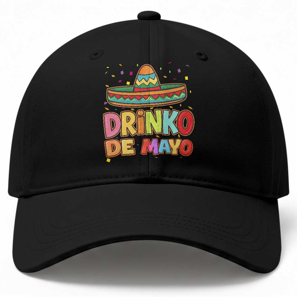 Funny Cinco De Mayo Day Drinking Fiesta Party Baseball Cap Drinko De Mayo TS12 Print Your Wear
