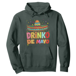 Funny Cinco De Mayo Day Drinking Fiesta Party Hoodie Drinko De Mayo TS12 Dark Forest Green Print Your Wear