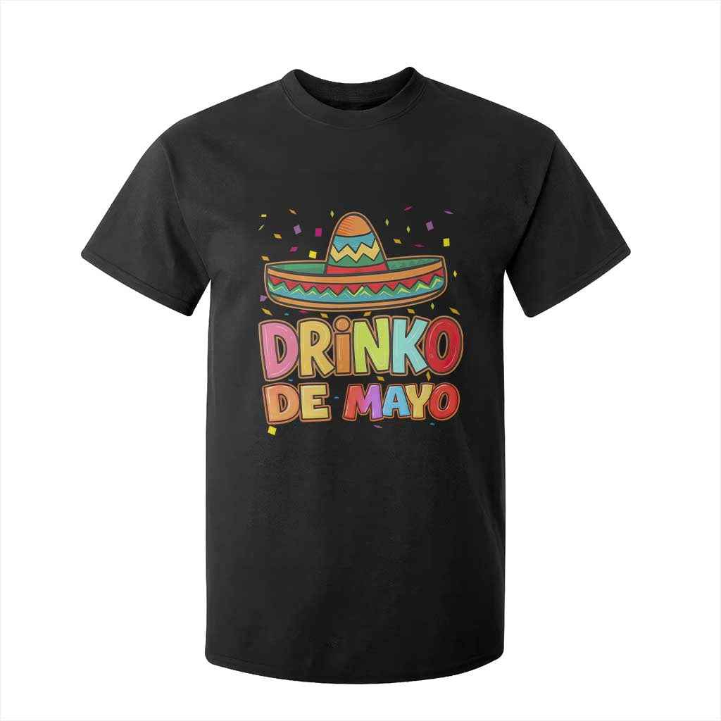 Funny Cinco De Mayo Day Drinking Fiesta Party T Shirt For Kid Drinko De Mayo TS12 Black Print Your Wear