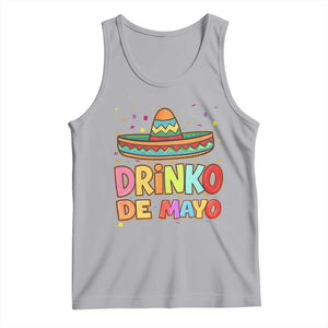 Funny Cinco De Mayo Day Drinking Fiesta Party Tank Top Drinko De Mayo TS12 Athletic Heather Print Your Wear