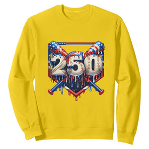 Patriotic Baseball Drip Sweatshirt USA 250th Anniversary Gift TS12 Daisy Print Your Wear