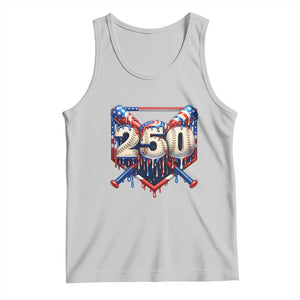 Patriotic Baseball Drip Tank Top USA 250th Anniversary Gift TS12 Ash Print Your Wear