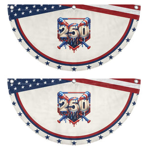 Baseball Drip Graphic Patriotic Fan Flag USA 250th Anniversary Gift TS12 2pcs pack Classic Beige Print Your Wear