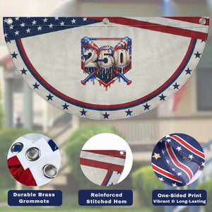 Baseball Drip Graphic Patriotic Fan Flag USA 250th Anniversary Gift TS12 Print Your Wear