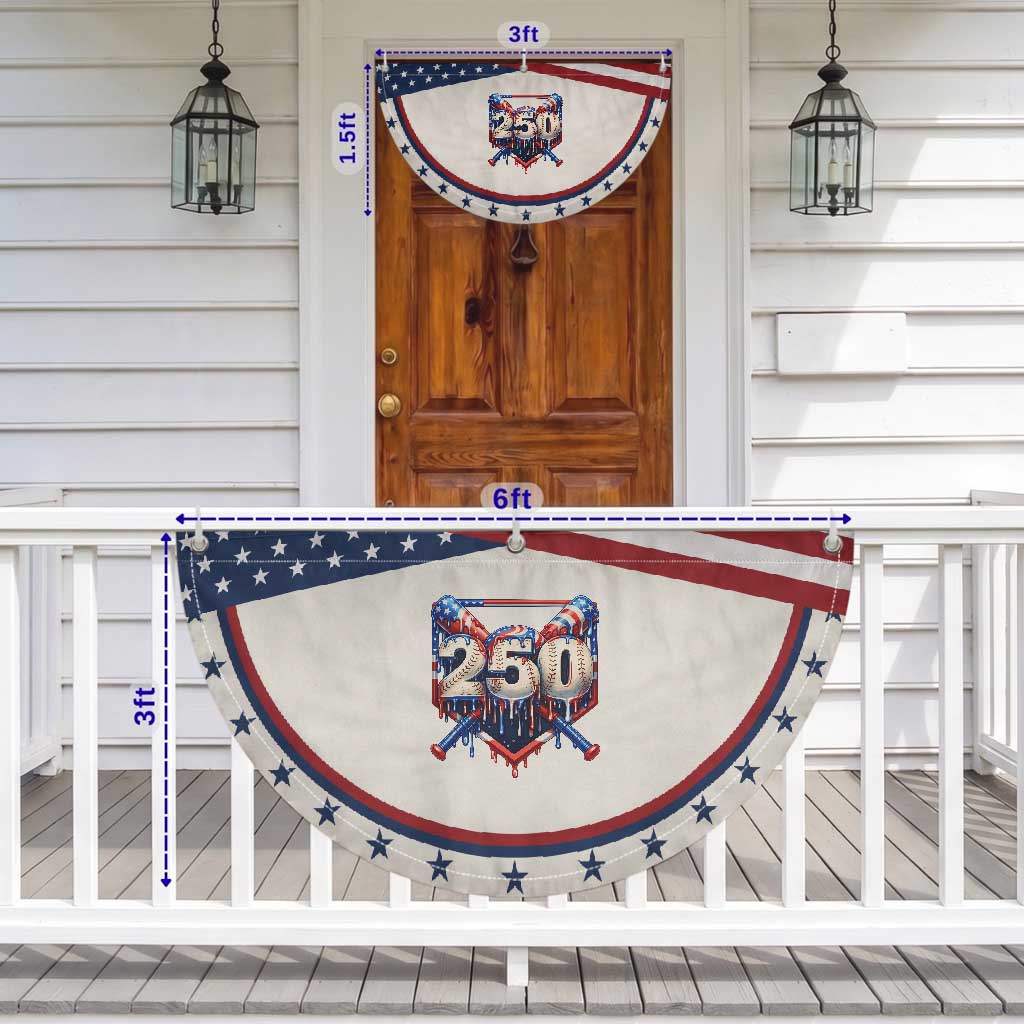 Baseball Drip Graphic Patriotic Fan Flag USA 250th Anniversary Gift TS12 Print Your Wear