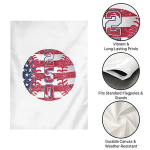 USA 250th Anniversary Baseball Garden Flag Patriotic Athlete Gift TS12 Print Your Wear