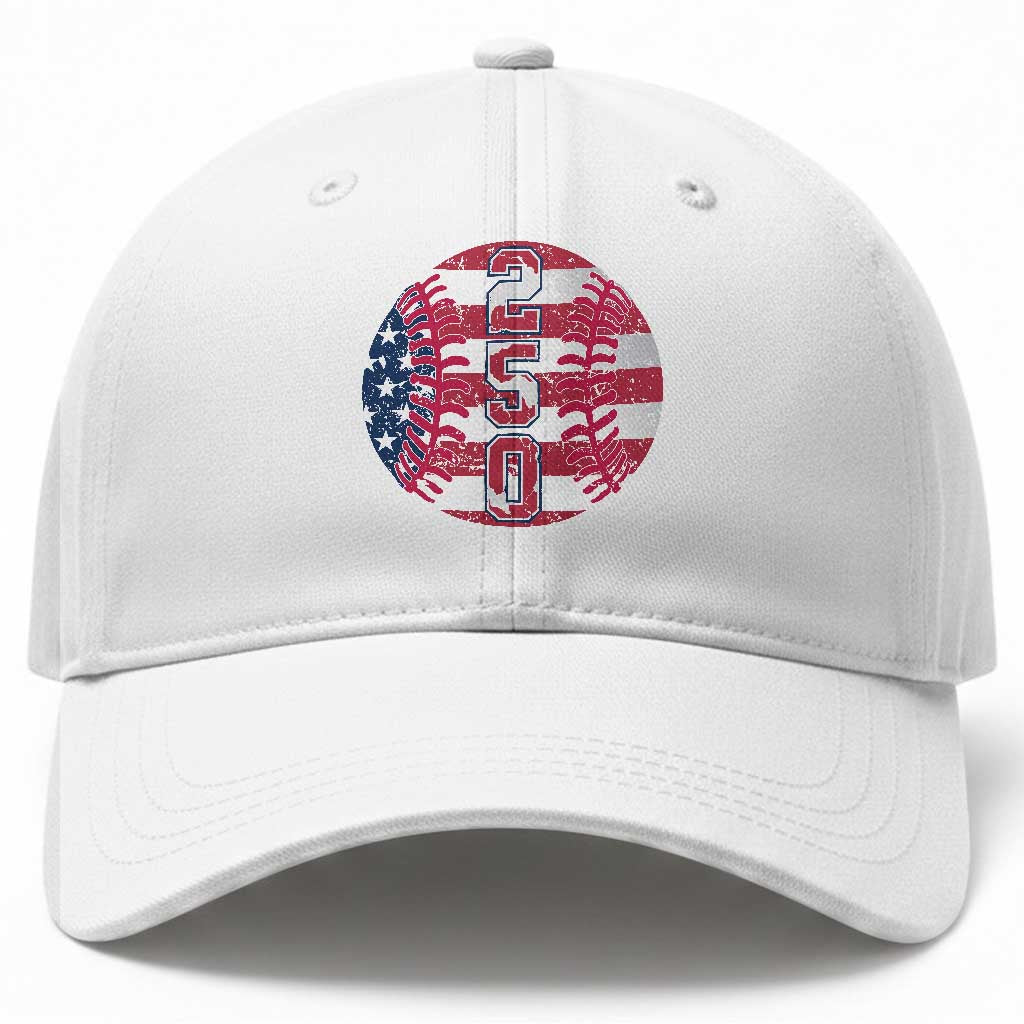 USA 250th Anniversary Baseball Baseball Cap Patriotic Athlete Gift TS12 Print Your Wear