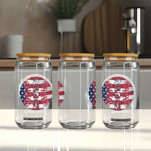 USA 250th Anniversary Baseball Glass Can Patriotic Athlete Gift TS12 Print Your Wear