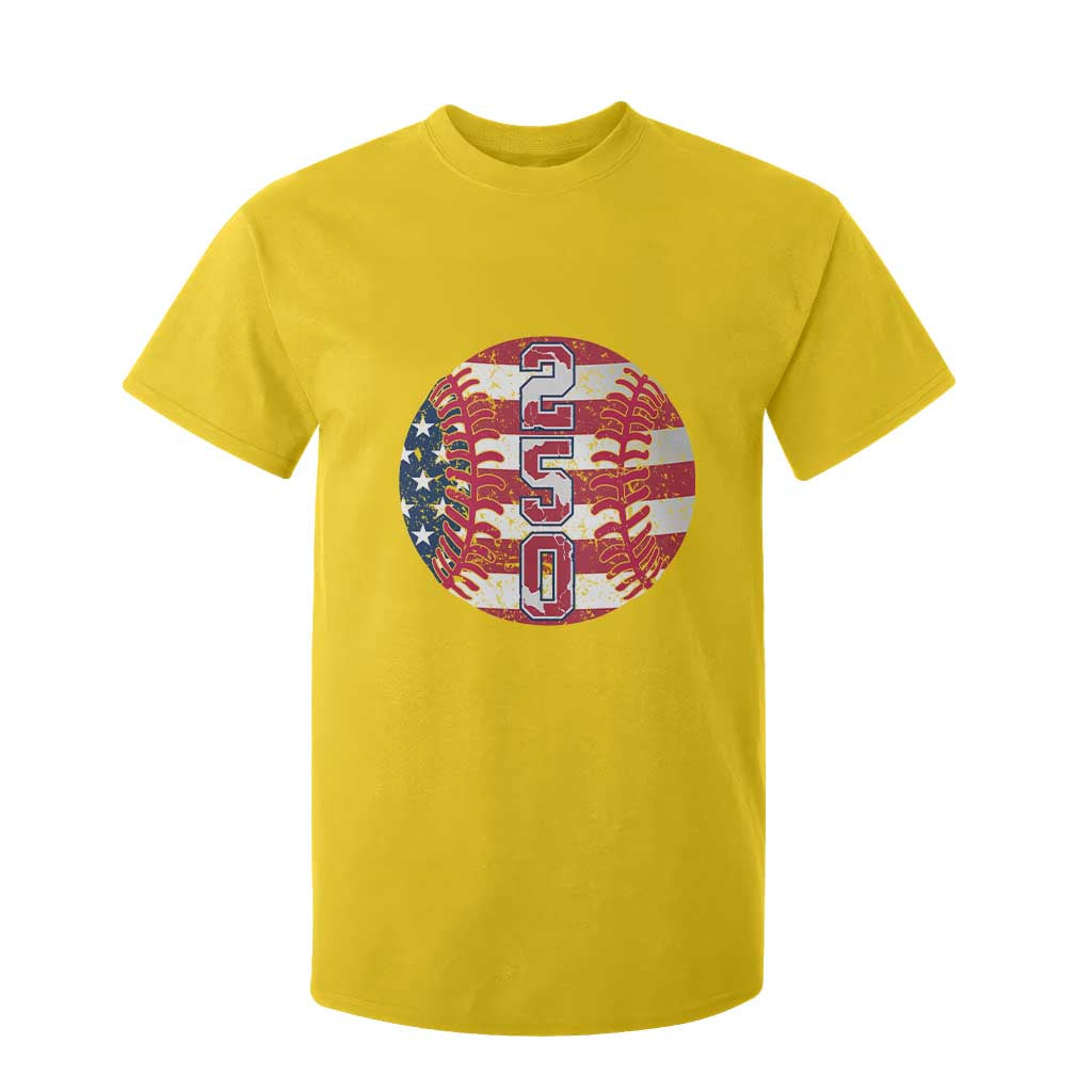 USA 250th Anniversary Baseball T Shirt For Kid Patriotic Athlete Gift TS12 Daisy Print Your Wear