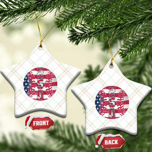 USA 250th Anniversary Baseball Ceramic Ornament Patriotic Athlete Gift TS12 Print Your Wear