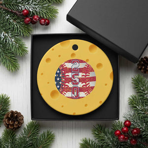 USA 250th Anniversary Baseball Ceramic Ornament Patriotic Athlete Gift TS12 1pc Yellow Cheese Print Your Wear