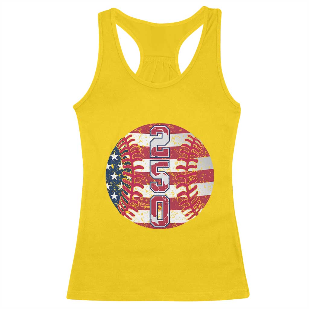 USA 250th Anniversary Baseball Racerback Tank Top Patriotic Athlete Gift TS12 Daisy Print Your Wear