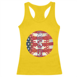 USA 250th Anniversary Baseball Racerback Tank Top Patriotic Athlete Gift TS12 Daisy Print Your Wear