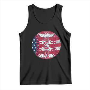 USA 250th Anniversary Baseball Tank Top Patriotic Athlete Gift TS12 Black Print Your Wear