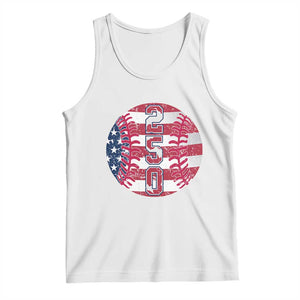 USA 250th Anniversary Baseball Tank Top Patriotic Athlete Gift TS12 White Print Your Wear