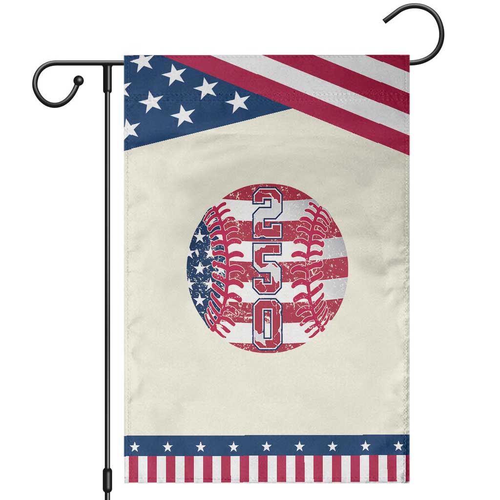 USA 250th Anniversary Baseball Patriotic Garden Flag Athlete Gift TS12 Modern Beige Blue Print Your Wear