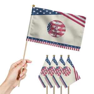USA 250th Anniversary Baseball Patriotic Handheld Flag Athlete Gift TS12 Print Your Wear