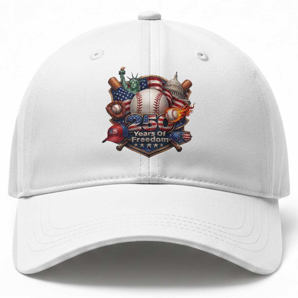 USA 250 Years Of Freedom Baseball Graphic Baseball Cap TS12 Print Your Wear