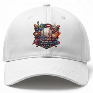 USA 250 Years Of Freedom Baseball Graphic Baseball Cap TS12 Print Your Wear