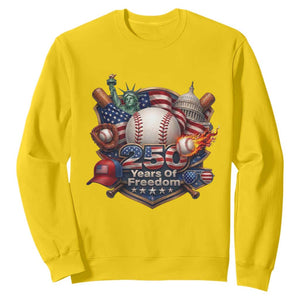 USA 250 Years Of Freedom Baseball Graphic Sweatshirt TS12 Daisy Print Your Wear