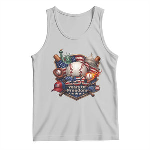 USA 250 Years Of Freedom Baseball Graphic Tank Top TS12 Ash Print Your Wear
