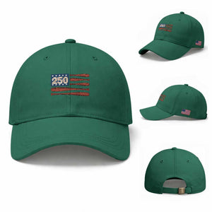 USA Flag Baseball Baseball Cap 250th Anniversary Sports Gift TS12 Baseball Cap Universal Fit Irish Green Print Your Wear