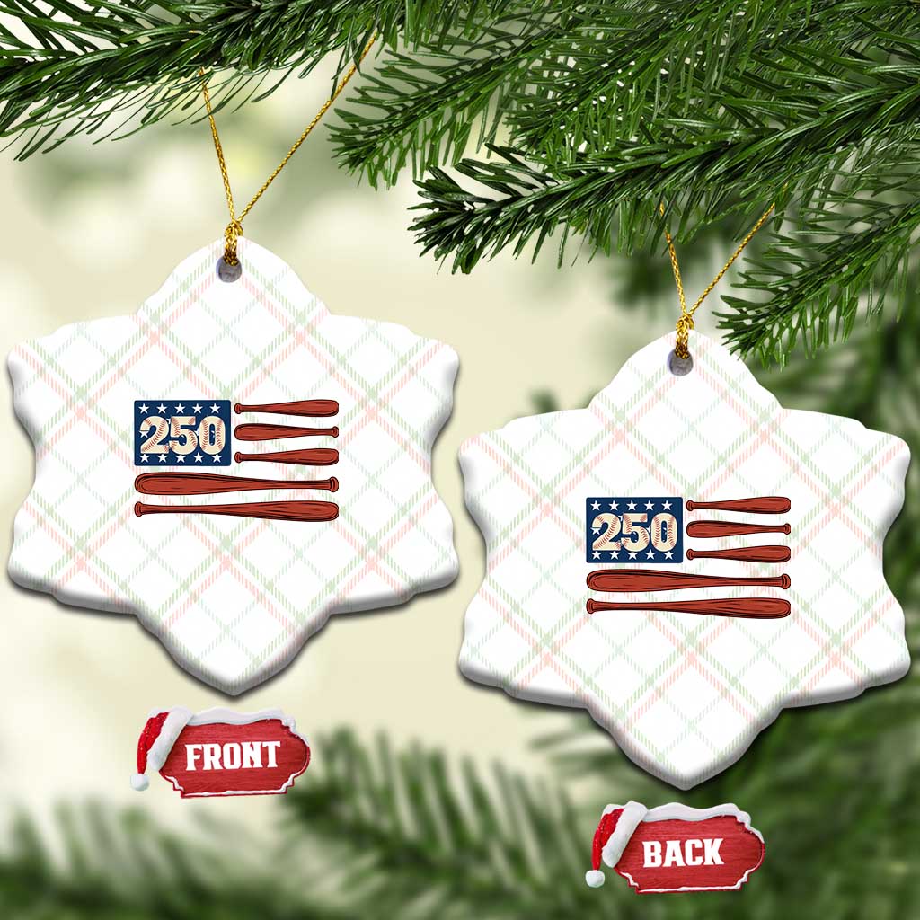 USA Flag Baseball Ceramic Ornament 250th Anniversary Sports Gift TS12 Print Your Wear
