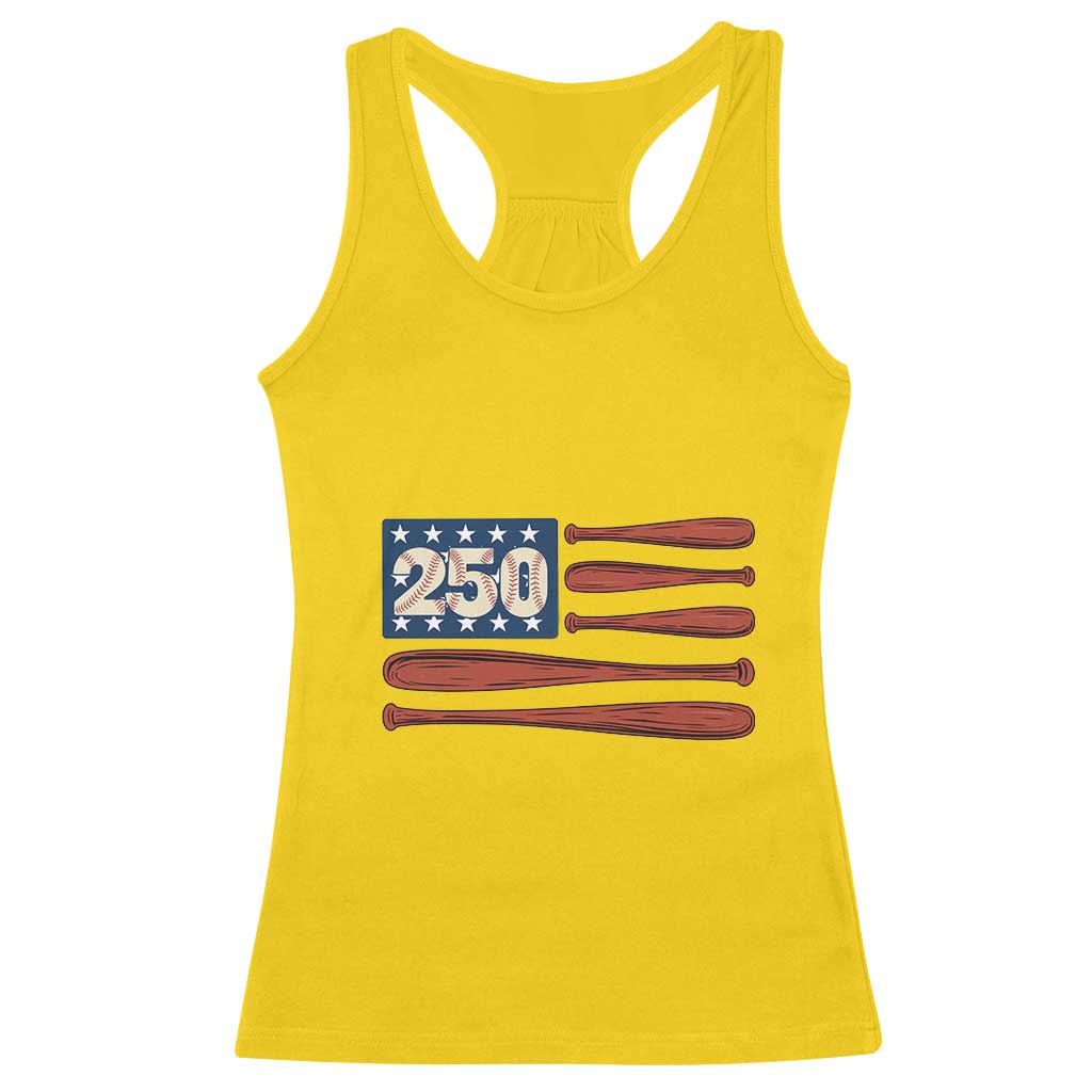USA Flag Baseball Racerback Tank Top 250th Anniversary Sports Gift TS12 Daisy Print Your Wear