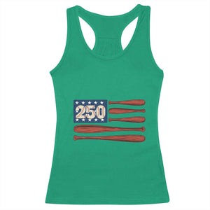 USA Flag Baseball Racerback Tank Top 250th Anniversary Sports Gift TS12 Irish Green Print Your Wear