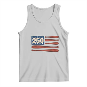 USA Flag Baseball Tank Top 250th Anniversary Sports Gift TS12 Ash Print Your Wear