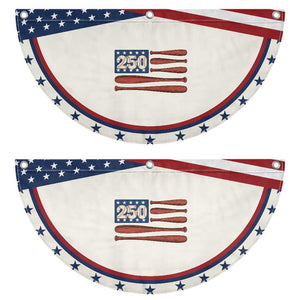 USA Flag Baseball Patriotic Fan Flag USA 250th Anniversary Gift TS12 2pcs pack Classic Beige Print Your Wear