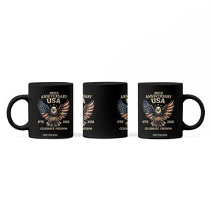 Patriotic Bald Eagle Football Coffee Mug USA 250th Anniversary Gift TS12 Print Your Wear