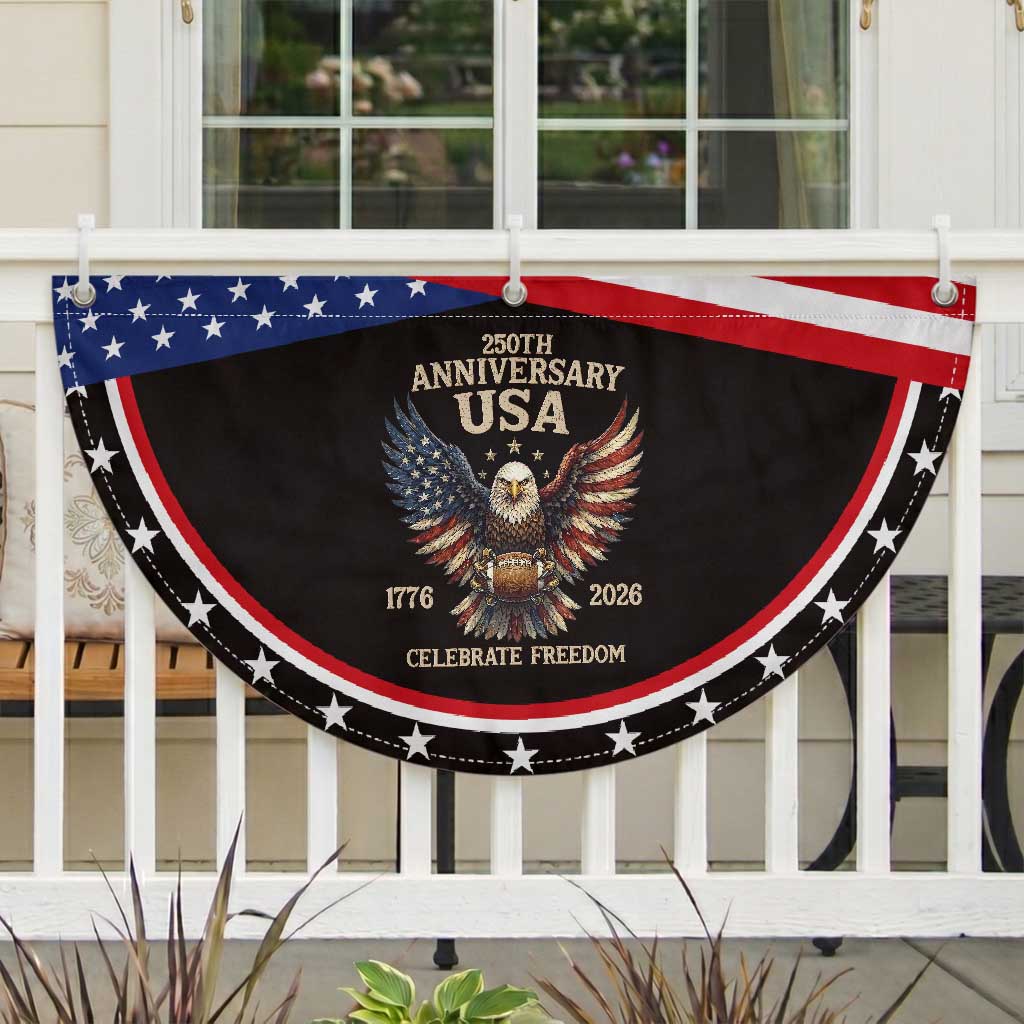 Bald Eagle Football Patriotic Fan Flag USA 250th Anniversary Gift TS12 2pcs pack Classic Black Print Your Wear