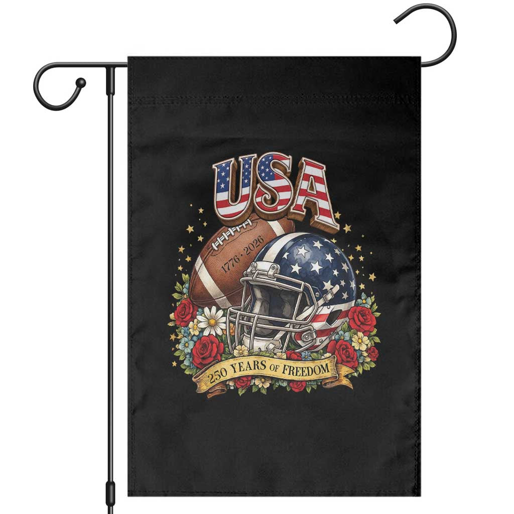 Patriotic Floral Baseball Garden Flag USA 250th Anniversary Gift TS12 Black Print Your Wear