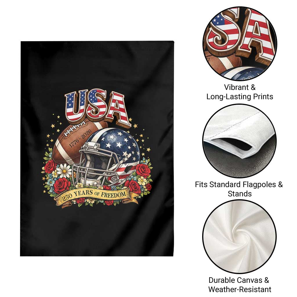 Patriotic Floral Baseball Garden Flag USA 250th Anniversary Gift TS12 Print Your Wear