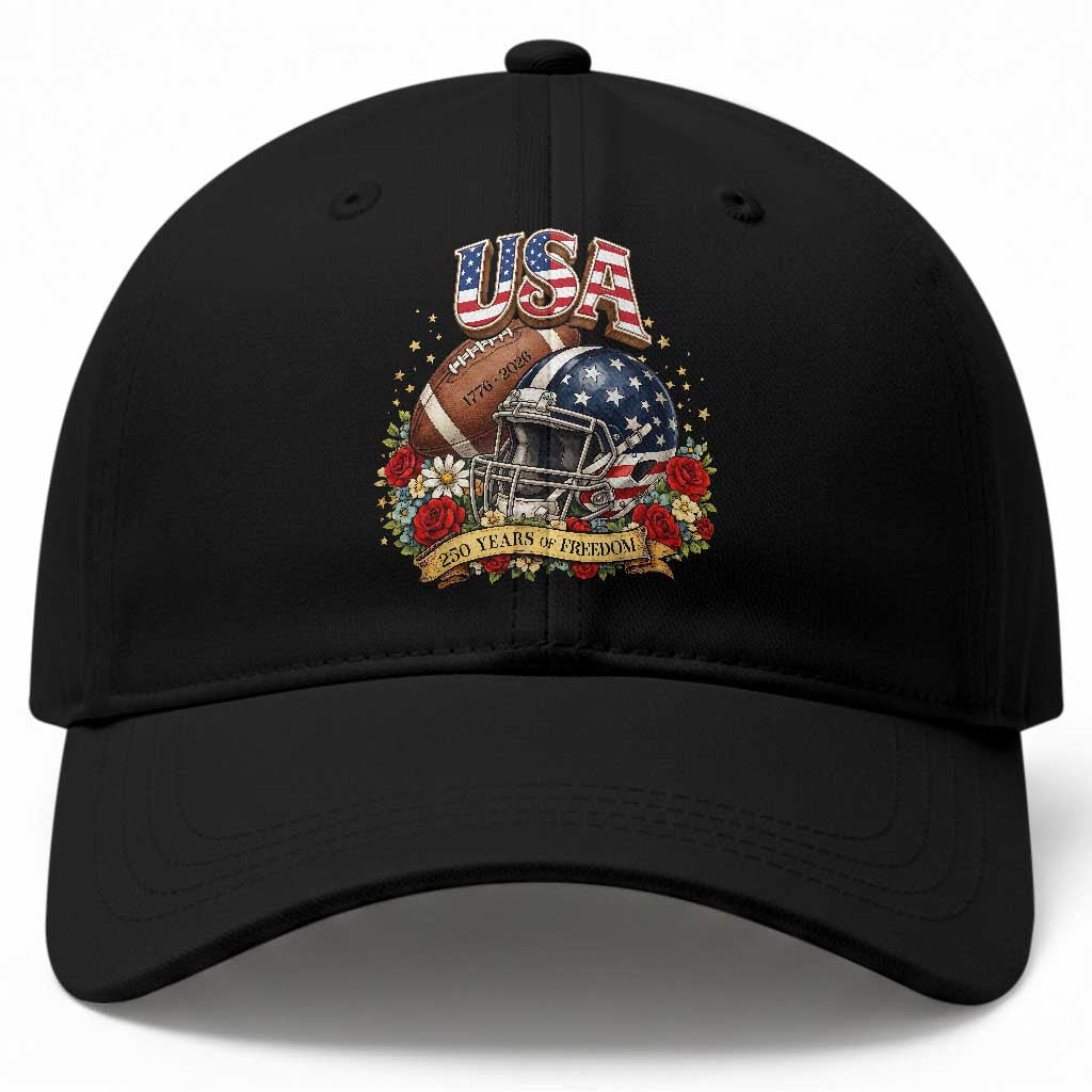 Patriotic Floral Baseball Baseball Cap USA 250th Anniversary Gift TS12 Print Your Wear