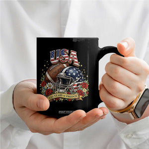Patriotic Floral Baseball Coffee Mug USA 250th Anniversary Gift TS12 Print Your Wear